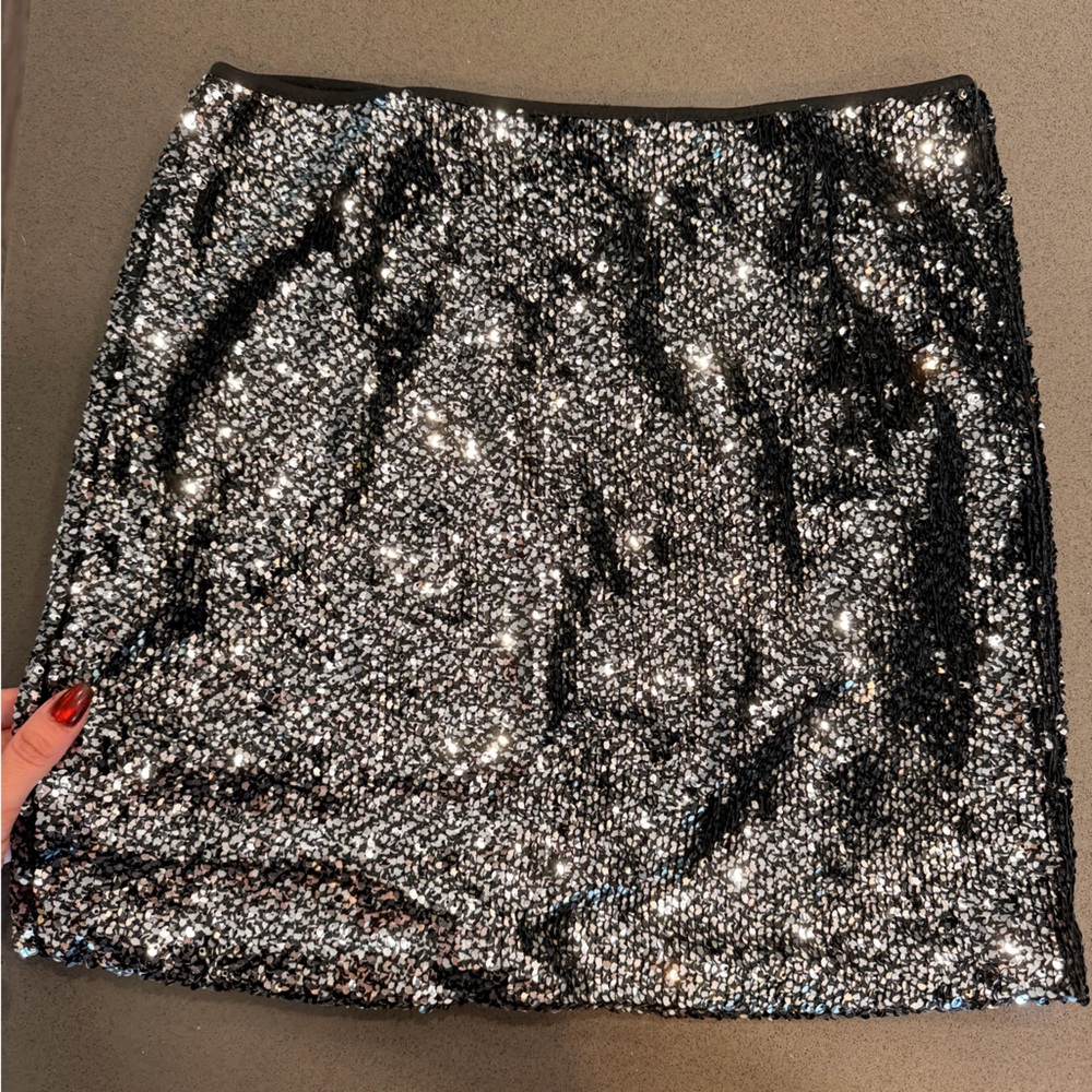 Forever 21 Black Sequin Embellished Top